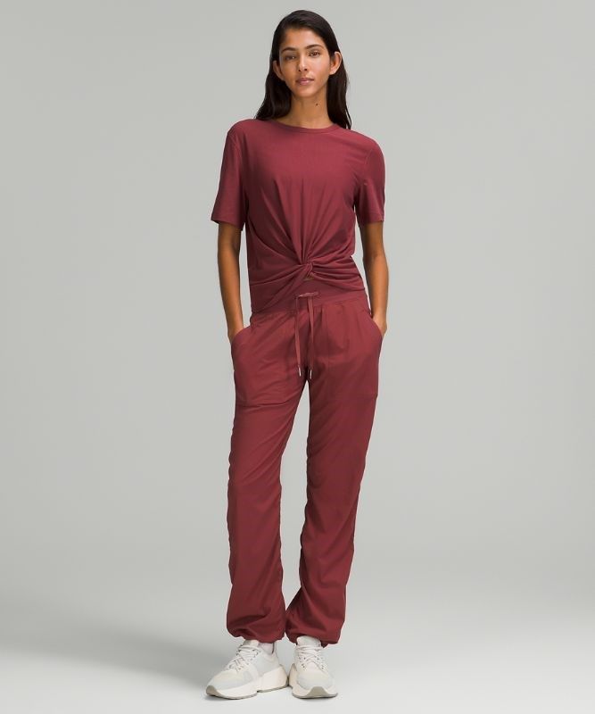 Lululemon Crescent T-Shirt Blast Dam Vinröda | MCTJ-76253