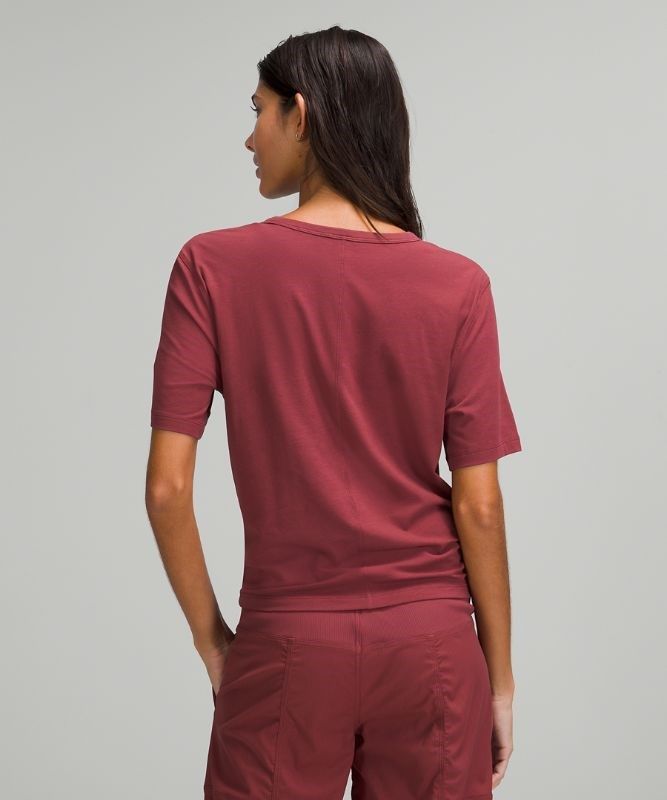 Lululemon Crescent T-Shirt Blast Dam Vinröda | MCTJ-76253