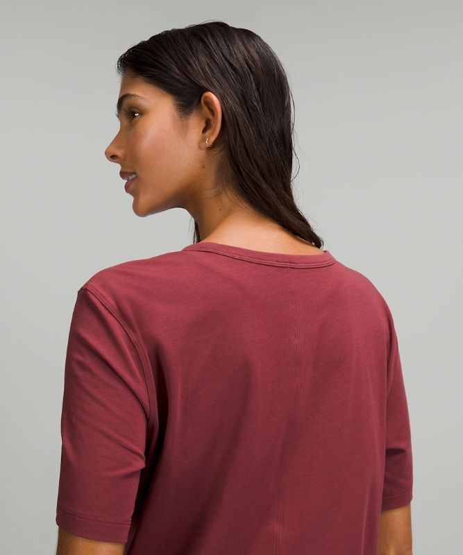 Lululemon Crescent T-Shirt Blast Dam Vinröda | MCTJ-76253