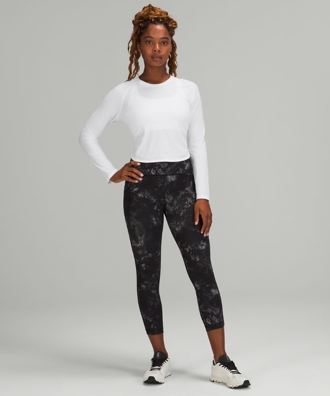 Lululemon Crew Neck UV Protection Running Long Sleeve Shirt Blast Dam Vita | GCTM-04139