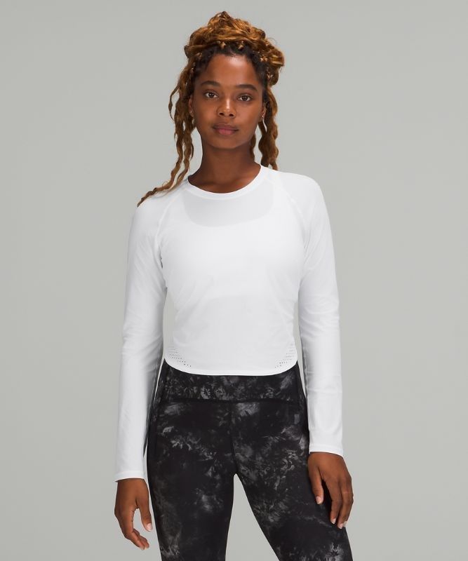 Lululemon Crew Neck UV Protection Running Long Sleeve Shirt Blast Dam Vita | GCTM-04139