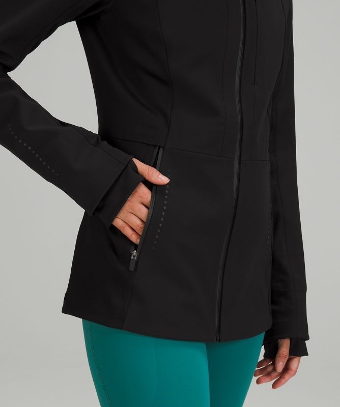 Lululemon Cross Chill Jacket RepelShell Jackor Dam Svarta | LIMX-91235