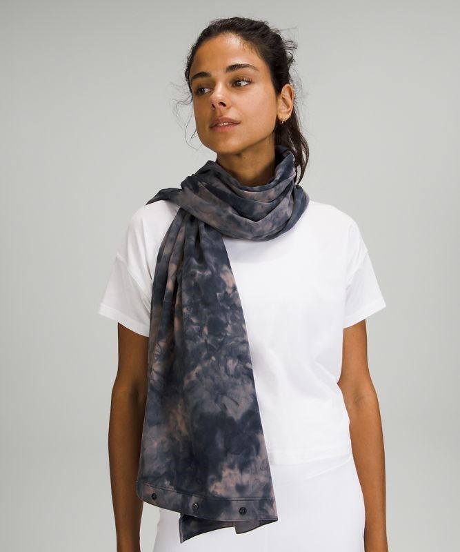 Lululemon Customizable Snap Scarf Halsduk Accessories Marinblå | FKIE-98421