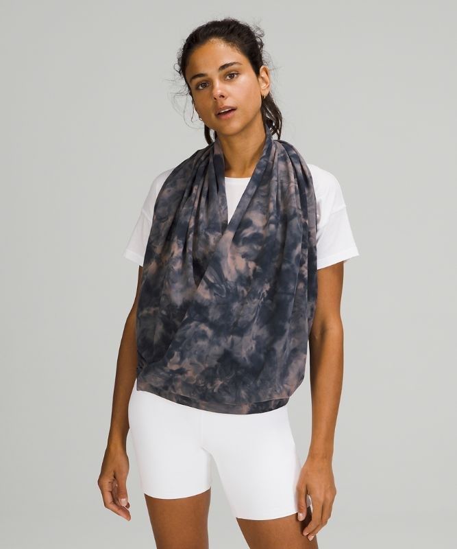 Lululemon Customizable Snap Scarf Halsduk Accessories Marinblå | FKIE-98421