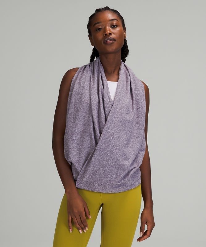 Lululemon Customizable Snap Scarf Halsduk Accessories Ljusolivgröna | DYIN-98032