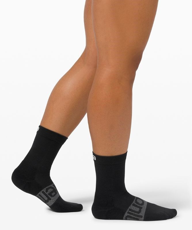 Lululemon Daily Stride Crew Sock 3 Pack Strumpor Accessories Svarta | OGHU-40391