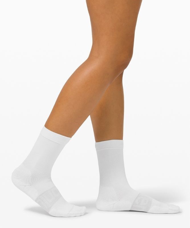 Lululemon Daily Stride Crew Sock 3 Pack Strumpor Accessories Vita | FPTM-75690