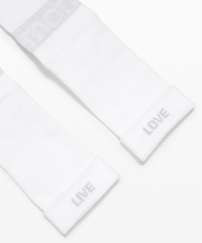 Lululemon Daily Stride Crew Sock 3 Pack Strumpor Accessories Vita | FPTM-75690