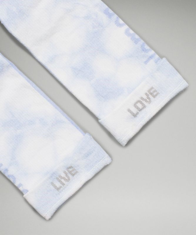 Lululemon Daily Stride Crew Sock Strumpor Accessories Blå Beige | HVXW-75032
