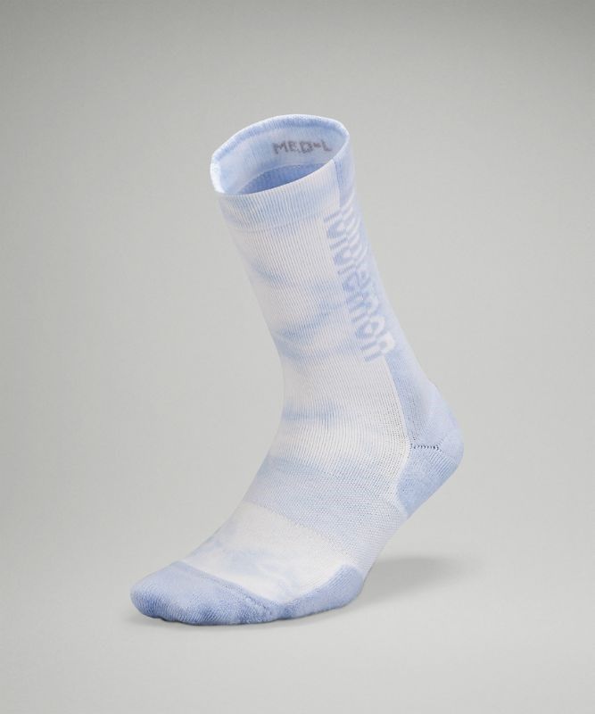 Lululemon Daily Stride Crew Sock Strumpor Accessories Blå Beige | HVXW-75032