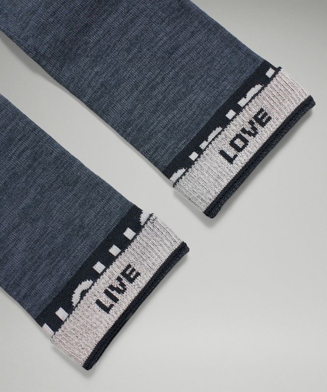 Lululemon Daily Stride Crew Sock Strumpor Accessories Blå | UIWZ-16235