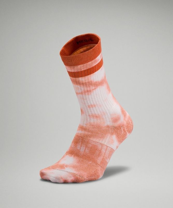 Lululemon Daily Stride Crew Sock Tie Dye Strumpor Accessories Orange | IWQH-40659