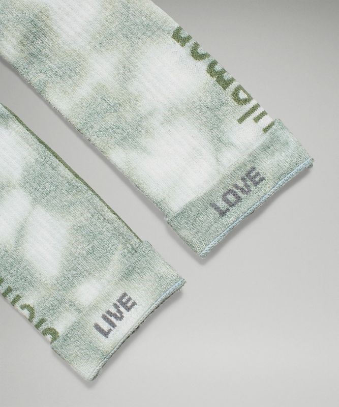 Lululemon Daily Stride Crew Sock Tie Dye Strumpor Accessories Gröna | HRVX-07654