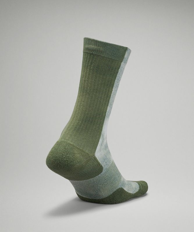 Lululemon Daily Stride Crew Sock Tie Dye Strumpor Accessories Gröna | HRVX-07654