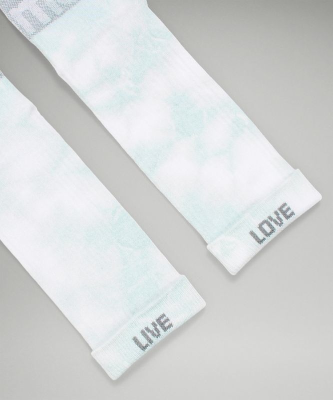 Lululemon Daily Stride Crew Sock Tie Dye Strumpor Accessories Beige | GSBM-26317