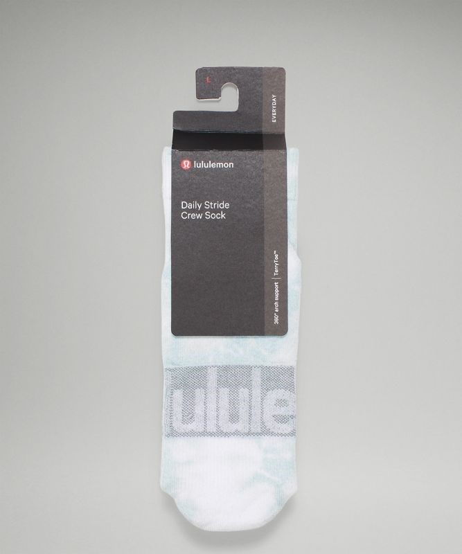 Lululemon Daily Stride Crew Sock Tie Dye Strumpor Accessories Beige | GSBM-26317