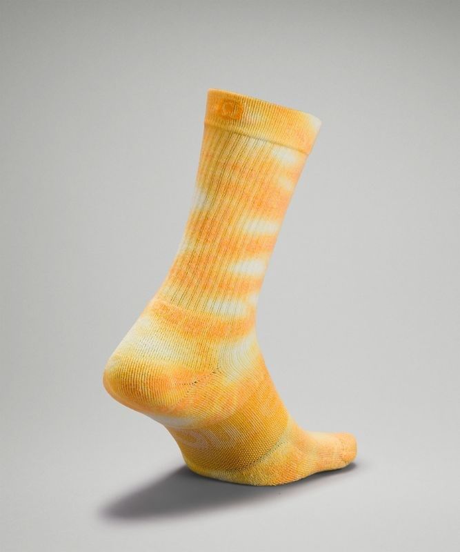 Lululemon Daily Stride Crew Sock Tie Dye Strumpor Accessories Clementine | YBSF-65219