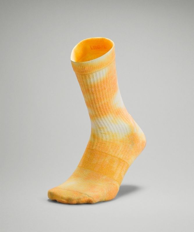 Lululemon Daily Stride Crew Sock Tie Dye Strumpor Accessories Clementine | YBSF-65219