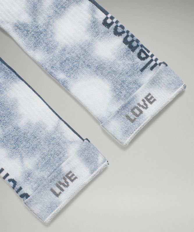 Lululemon Daily Stride Crew Sock Tie Dye Strumpor Accessories Blå | WXLN-35607