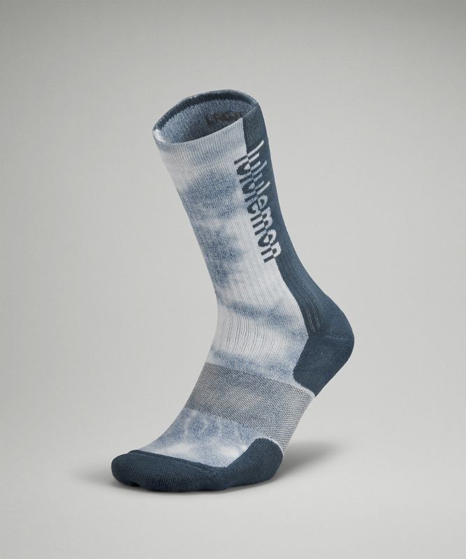 Lululemon Daily Stride Crew Sock Tie Dye Strumpor Accessories Blå | WXLN-35607