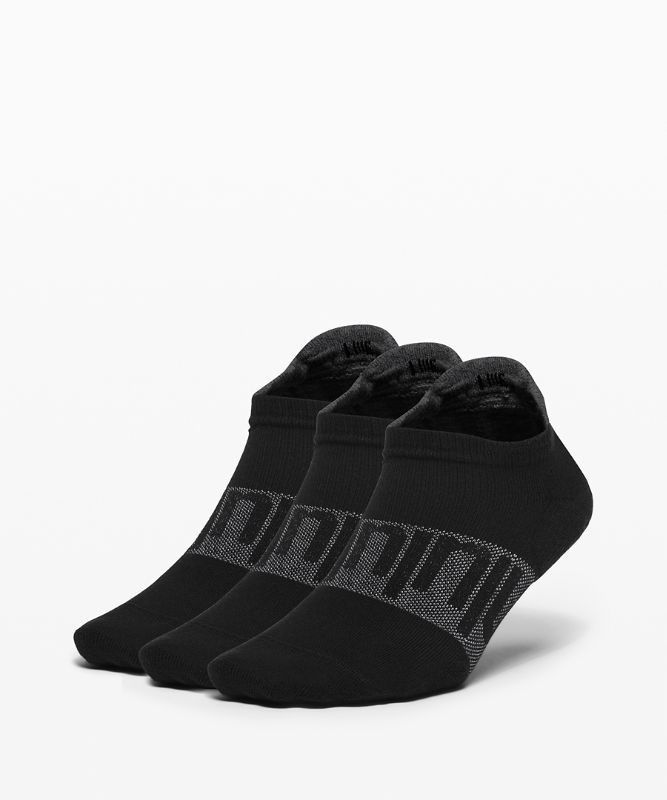 Lululemon Daily Stride Low-Ankle Sock 3 Pack Strumpor Accessories Svarta | NPTJ-74309