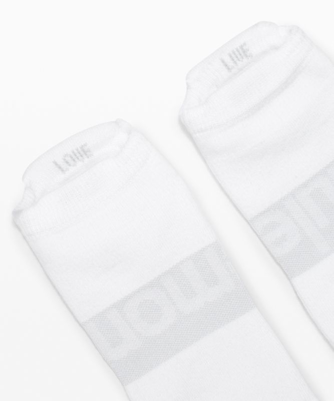 Lululemon Daily Stride Low Ankle Sock 3 Pack Strumpor Accessories Vita Grå Svarta | EWYH-27164