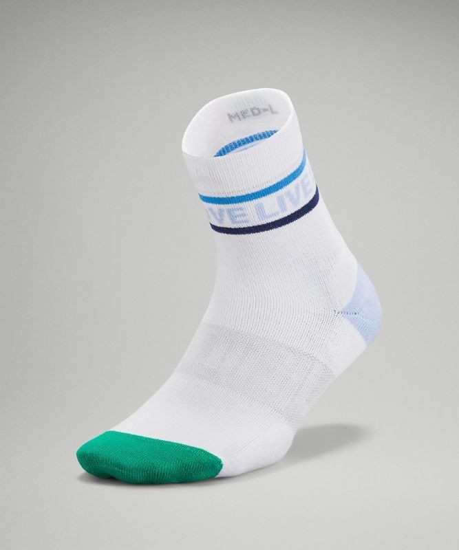 Lululemon Daily Stride Mid-Crew Sock Strumpor Accessories Turkos | PTNO-20658