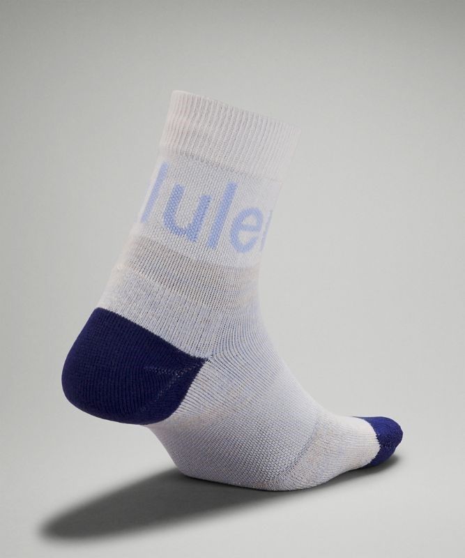Lululemon Daily Stride Mid-Crew Sock Strumpor Accessories Blå Beige | GUIR-54128