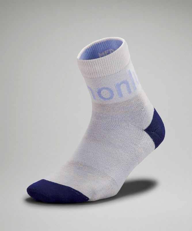 Lululemon Daily Stride Mid-Crew Sock Strumpor Accessories Blå Beige | GUIR-54128