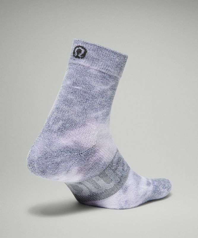 Lululemon Daily Stride Mid-Crew Sock Tie Dye Strumpor Accessories Blå | MUZK-29174