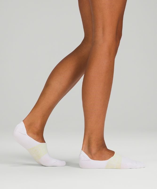 Lululemon Daily Stride No Show Sock 3P Strumpor Accessories Vita Gröna Gröna | AVJI-48962