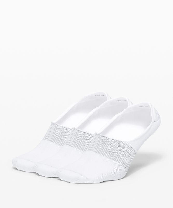 Lululemon Daily Stride No Show Sock 3 Pack Strumpor Accessories Vita Vita Vita | JDMX-16247