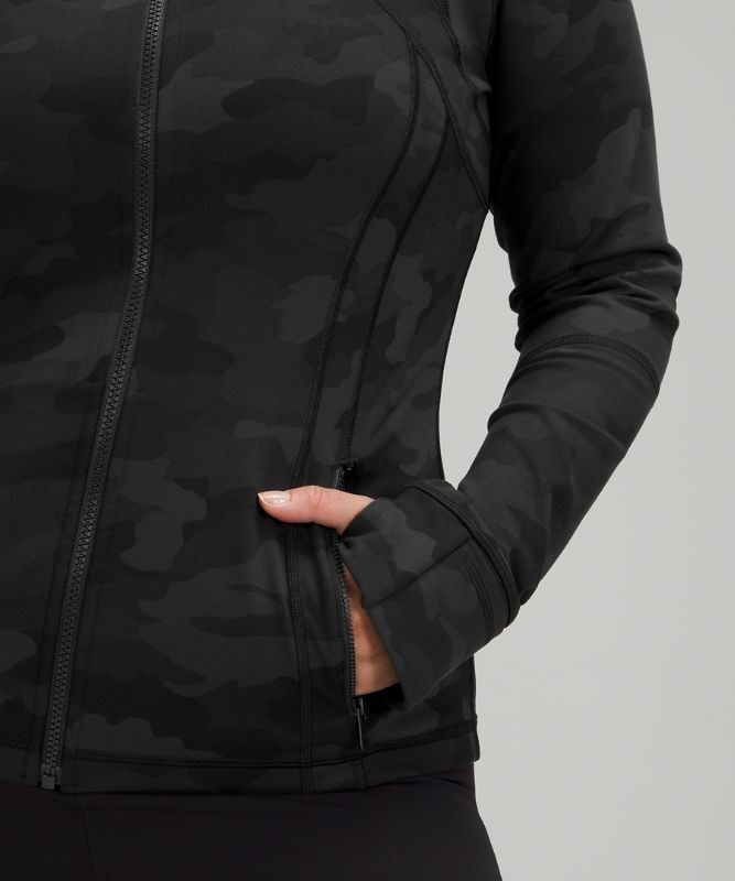 Lululemon Define Jacket Luon Hoodie Dam Camo Svarta Olika Färger | SLTN-78952