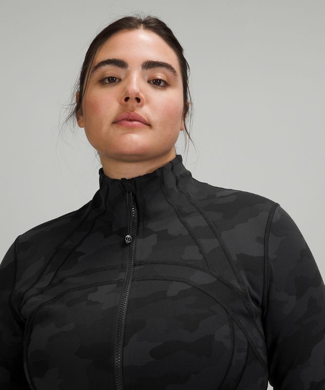 Lululemon Define Jacket Luon Hoodie Dam Camo Svarta Olika Färger | SLTN-78952