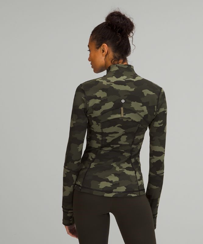 Lululemon Define Jacket Luon Hoodie Dam Camo Olivgröna Olika Färger | FLKV-24568