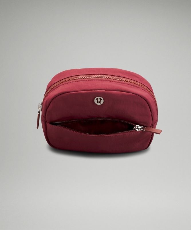 Lululemon Double-Zip Mini Pouch Väskor Accessories Vinröda | QBLS-30874