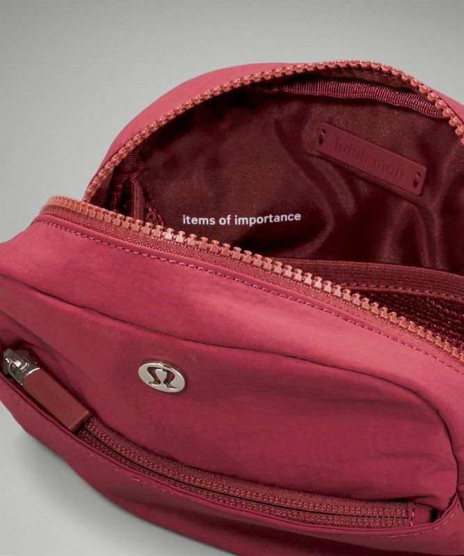 Lululemon Double-Zip Mini Pouch Väskor Accessories Vinröda | QBLS-30874