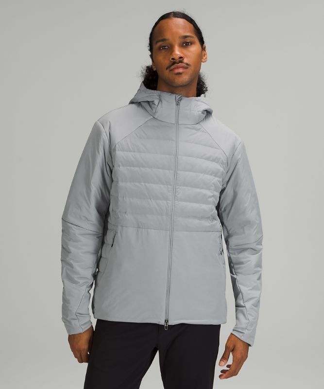Lululemon Down for It All Hoodie Jackor Herr Grå | RIXY-32094