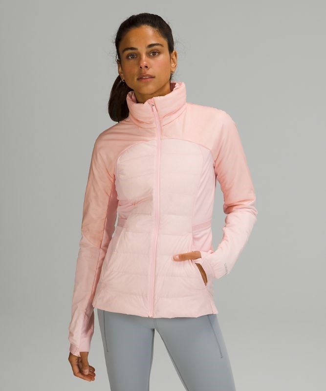 Lululemon Down for It All Jacket Jackor Dam Rosa Vita | HYMN-39857