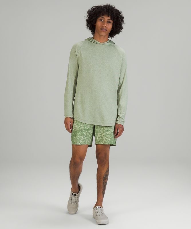 Lululemon Drysense Hoodie Blast Herr Gröna Vita | OURJ-07568