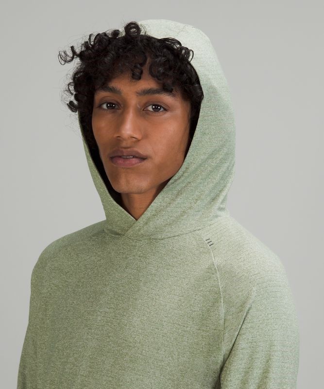 Lululemon Drysense Hoodie Blast Herr Gröna Vita | OURJ-07568