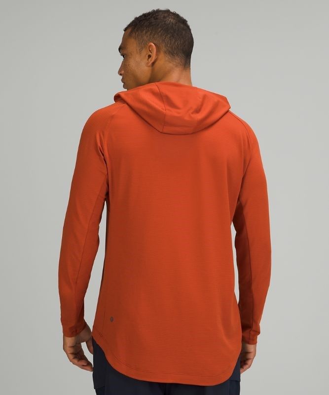 Lululemon Drysense Hoodie Blast Herr Mörkröda | SRFD-13806