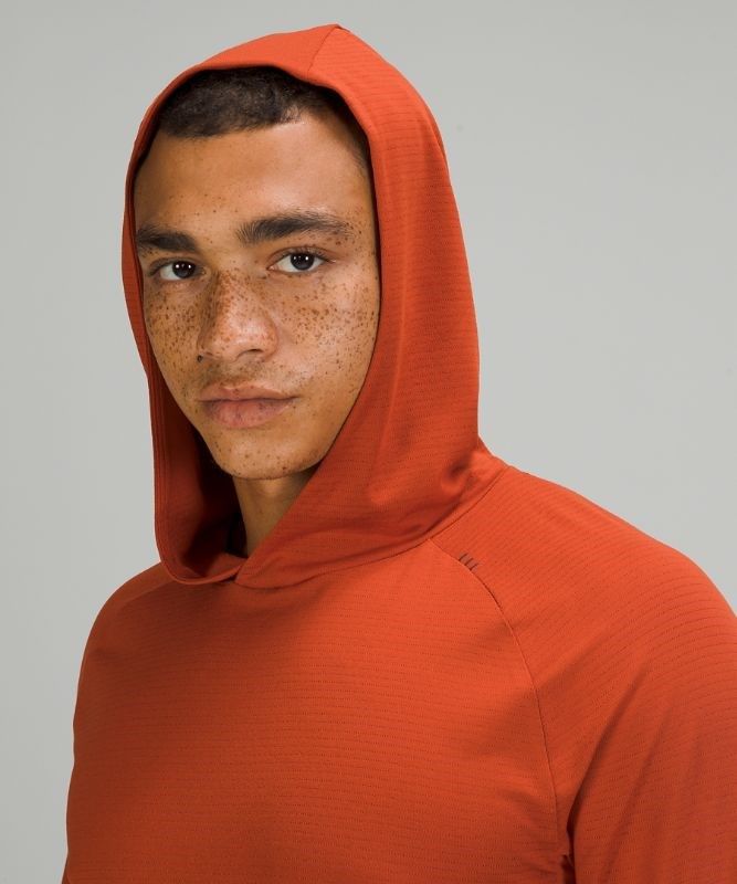Lululemon Drysense Hoodie Blast Herr Mörkröda | SRFD-13806