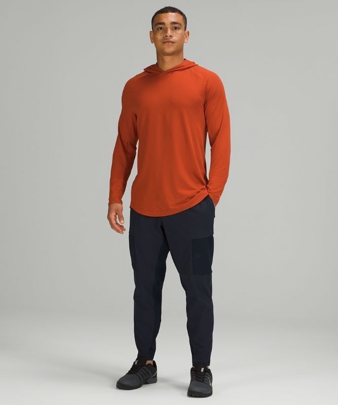 Lululemon Drysense Hoodie Blast Herr Mörkröda | SRFD-13806