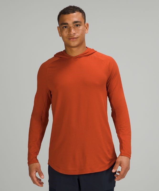 Lululemon Drysense Hoodie Blast Herr Mörkröda | SRFD-13806