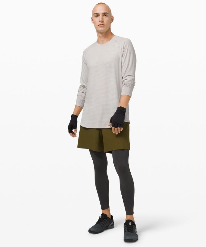 Lululemon Drysense Long Sleeve Blast Herr Heathered Vapor | QPNM-91860