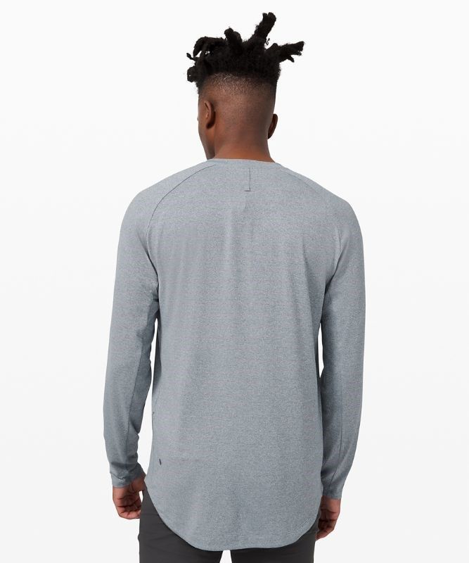 Lululemon Drysense Long Sleeve Blast Herr Vita | WJYA-71349