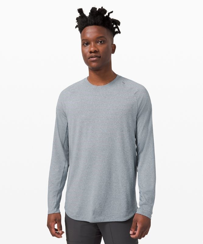 Lululemon Drysense Long Sleeve Blast Herr Vita | WJYA-71349