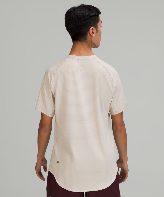 Lululemon Drysense Short Sleeve Blast Herr Beige | UWPO-56789