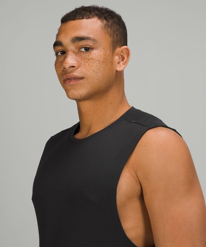 Lululemon Drysense Sleeveless Blast Herr Svarta | HVCT-80416